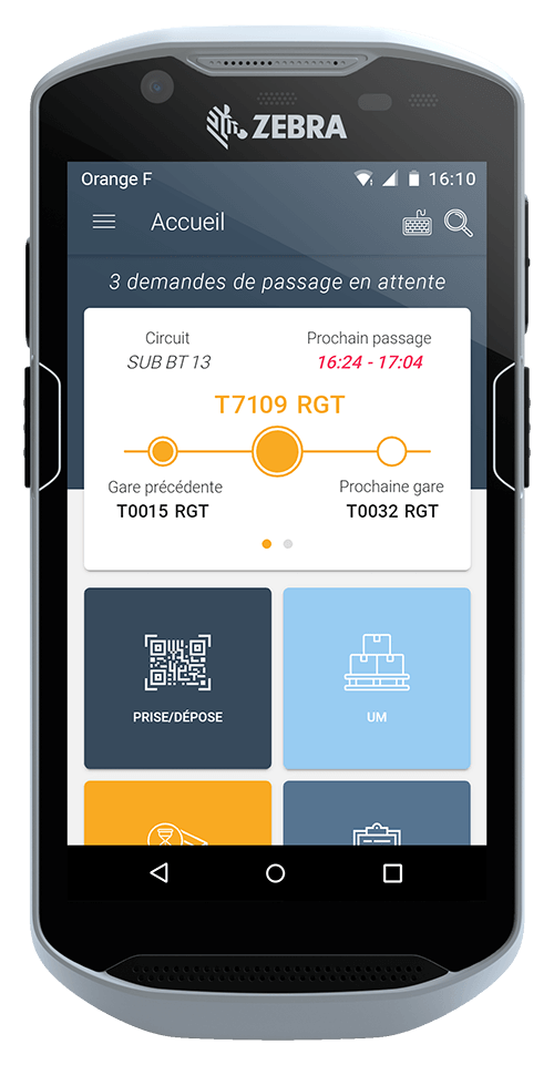 Écran application nomade